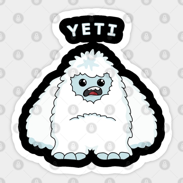 Yeti Sticker by valentinahramov